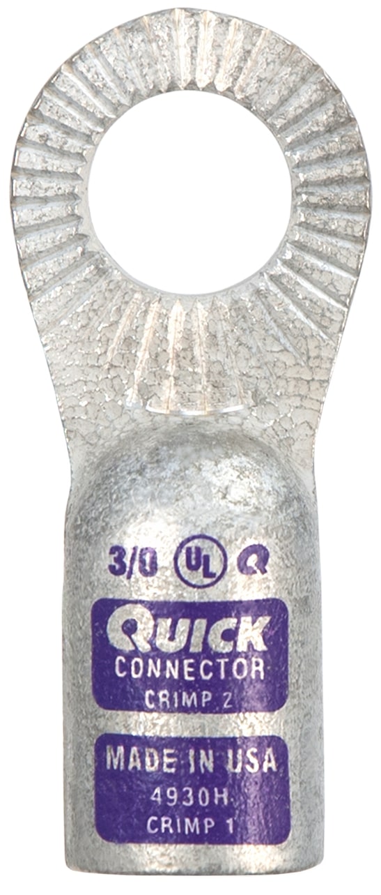 QuickCable 4930-050H 3/0 1/2 STUD S/T LUG –50 Pack