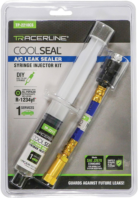 TRACERLINE HBF-TP-2210CS Cool Seal™ A/C Leak Sealer Syringe Injector Kit, Single Use