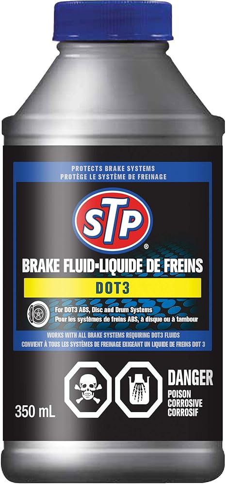 STP Brake Fluid DOT 3 – 12 × 350 mL