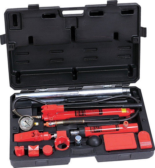 NORCO NRC-910006B 10 Ton Collision Repair Kit - Cast Adapters W/Gauge