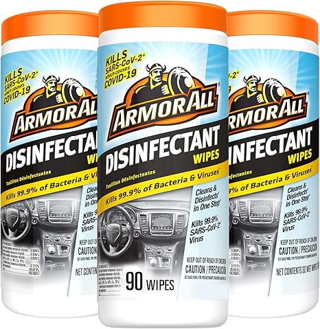 Armor All Disinfectant Wipes – 6 / 30 Count Tray