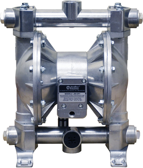JOHN DOW Industries Jdi-Jdi-Dp1 Non-Ul Listed, 24 Gpm Air-Operated Diaphragm Pump, 1" Inlet/Outlet, 115 Psi