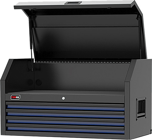 TOBEQ TBQ-TCBT410421BLBK 41" 4-Drawer Top Chest, Blue/Black