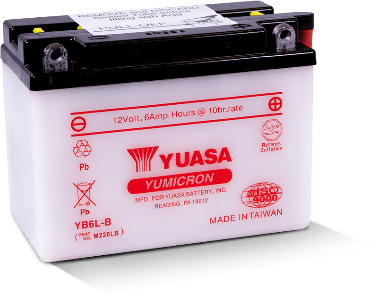 Yuasa YB6L-B, DRY CHARGED