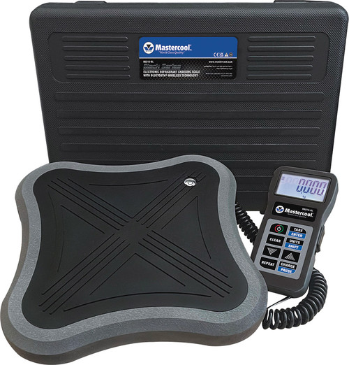 MASTERCOOL MTC-98210-BL Black Series Electronic Charging Scale With Bluetooth® 4.2 & 5 Wireless Technology, 243 Lbs Capacity