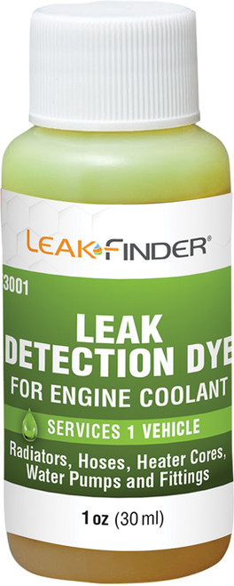 LEAKFINDER LKF-LF3001CS Coolant Leak Detection Dye, 1 Oz (30 Ml) Bottle (Clamshell Package)
