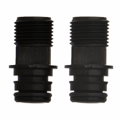 Flojet Fitting Quad Port to Straight 1/2" Threaded (Pair) - 20381-000