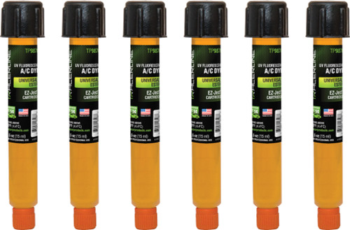 TRACERLINE HBF-TP9870-P6 Ez-Ject™ A/C Dye For Universal/Ester, 0.5 Oz (15 Ml) Cartridge